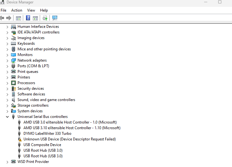 Yaesu FT5 Unknown USB Device (Device descriptor Request Failed)